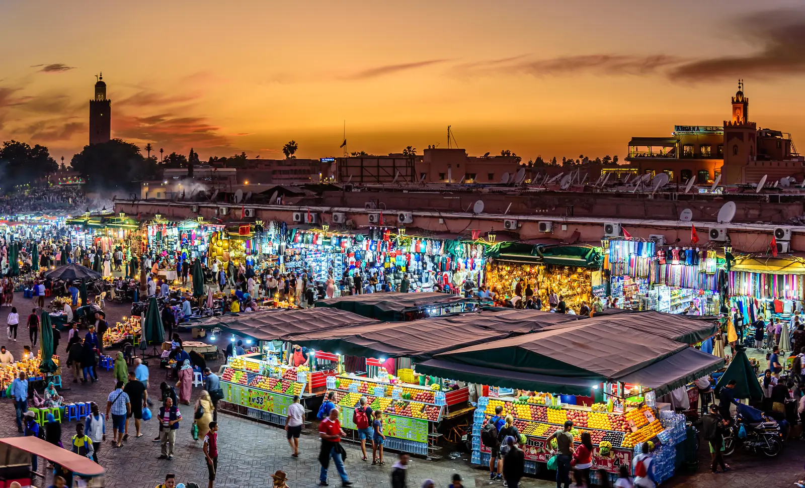Jemaa el-Fnaa square and market, Marrakech