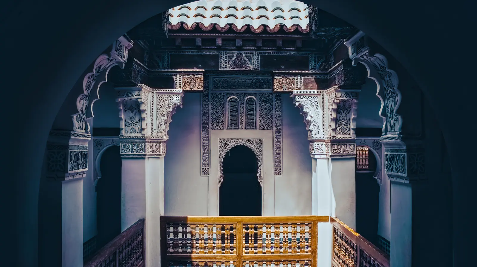 Courtyard of a traditional Moroccan riad
